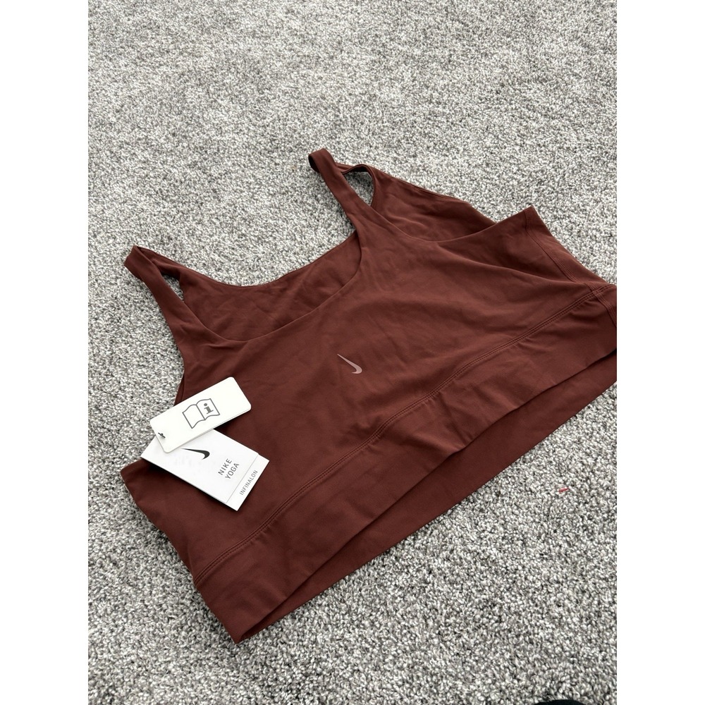 Nike Yoga‎ Infinalon Sports Bra Brown 2XL CV0578-273 NWT